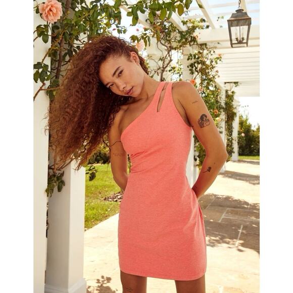 Beyond Yoga Lost your mind dress electric peach S - Picture 1 of 8